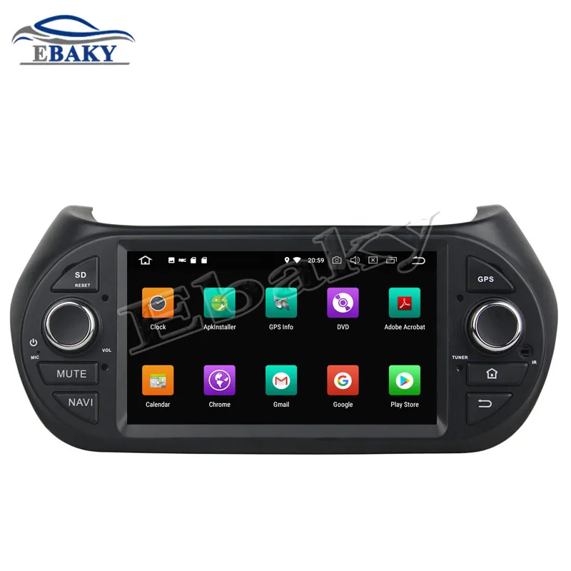 Discount NaviTopia 4GB RAM 64GB ROM Octa Core Android 8.0 Car DVD Radio for Fiat Fiorino for Citroen Nemo for Peugeot Bipper 2008-2015 2