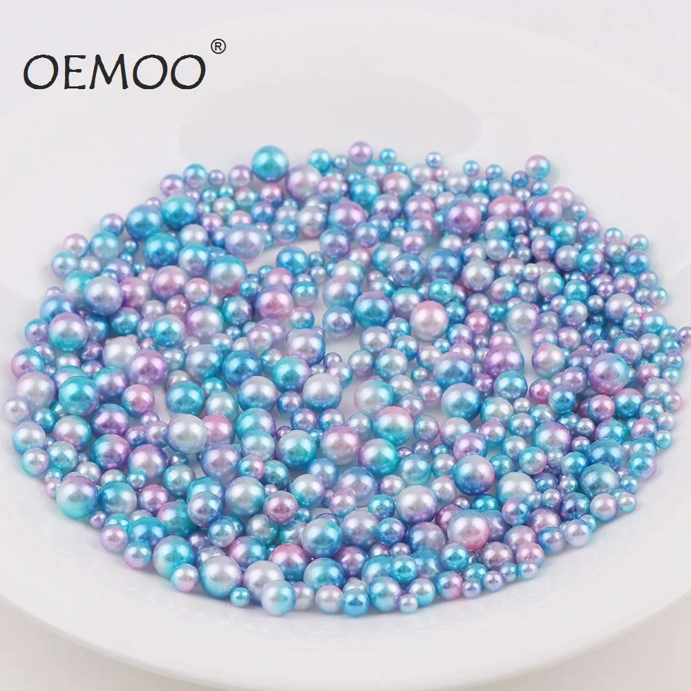 

20g Random Mixed 3/4/5/6mm Pearls Beads ABS Imitation Pearls No Holes Loose Garment Beads DIY Jewelry Accessories