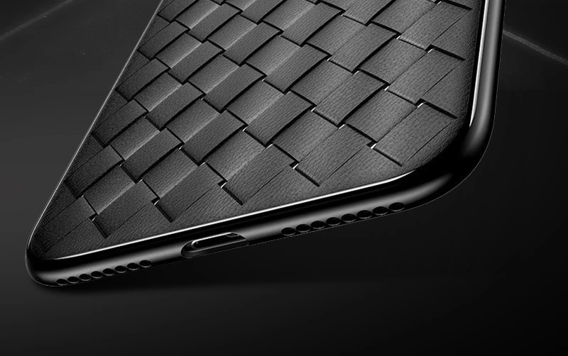 TOMKAS Grid Weaving Slim Case For iPhone 8 7 6 6s Plus X Cover Cases Silicon TPU Luxury Phone Coque Case For iPhone 7 8 6 X  (4)