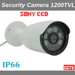 Новые аналоговые Высокое разрешение наблюдения 1200tvl Пуля CCTV Камера 6 шт. Светодиоды Безопасности внутреннего/Открытый ИК 50 м IR- с камеры