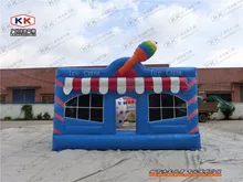 	 inflatable ice-cream bouncer jumping house 0.55mm PVC inflatable colorful bouncer for kids outdoor structure toys for event