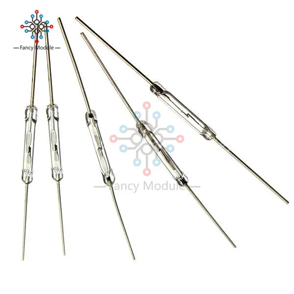 

5pcs MKA-14103 Tone Leads Glass N/O SPST Reed Switches 10-15AT 2 x 14mm A