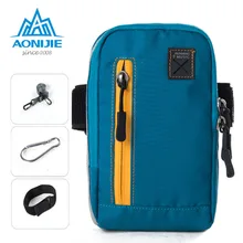 AONIJIE Multifunctional 4 in1 Armband Arm Bag Sports Phone Mobile Wallet Key Package With Arm Shoulder Strap Outdoor Running