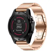 Браслет из натуральной нержавеющей стали ремешок для Garmin Fenix 5x gps часы Jun19#2
