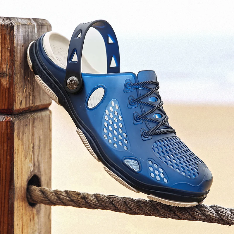mens jelly beach shoes