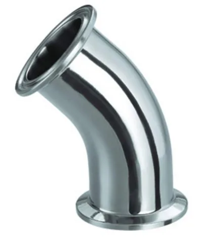 

3/4" - 8" Tri-clamp elbow 45 degree bend pipe SS304