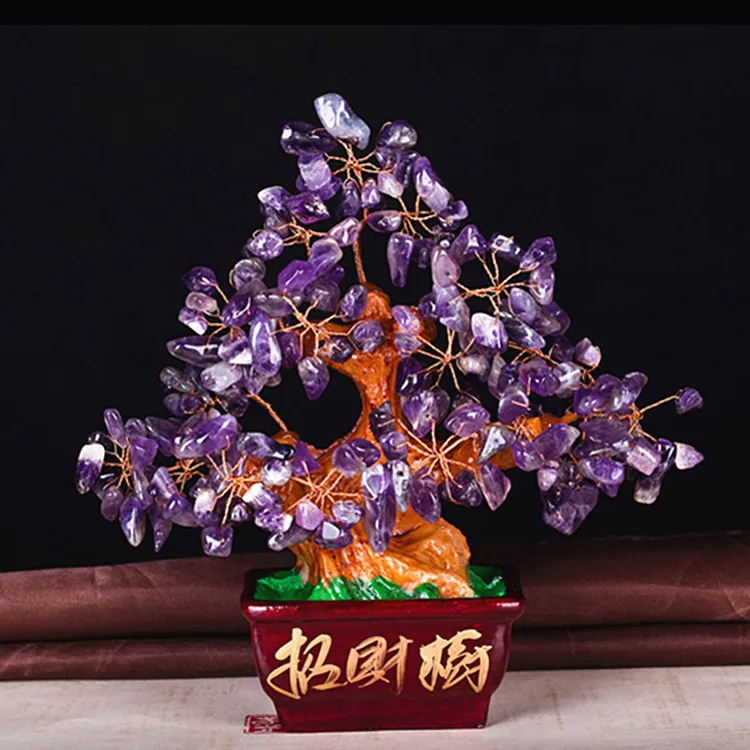 

All kinds of natural crystal fortune tree fortune tree ornaments