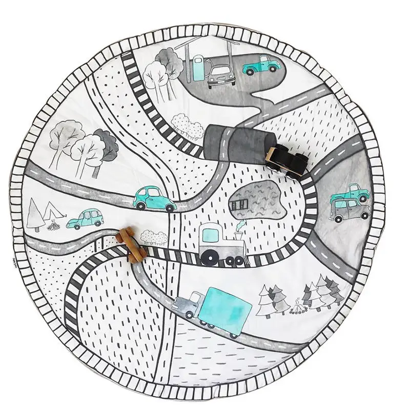 Wecute Tapete Infantil детский игровой коврик детский автомобильный трек детский ползающий коврик игровой коврик детская комната украшение мягкое одеяло