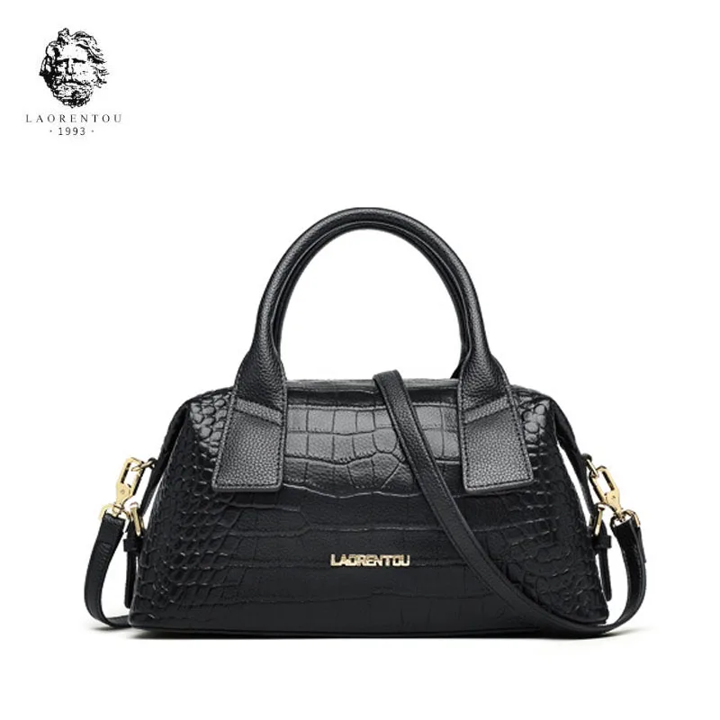 LAORENTOU brand handbag Fashion shoulder messenger bag 2018 new fashion leather fashion crocodile handbag