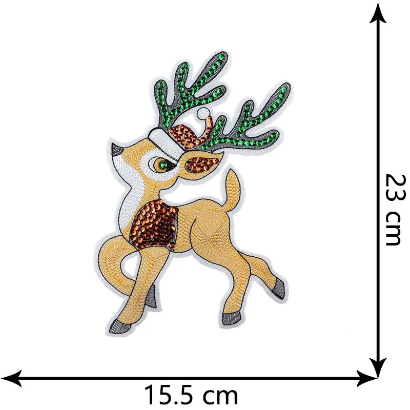 Попугай олень блестки большие нашивки кошка пришить патч для ткани аппликация ремонт футболка Пальто diy Ремесло Мода украшения одежды - Цвет: NO.8