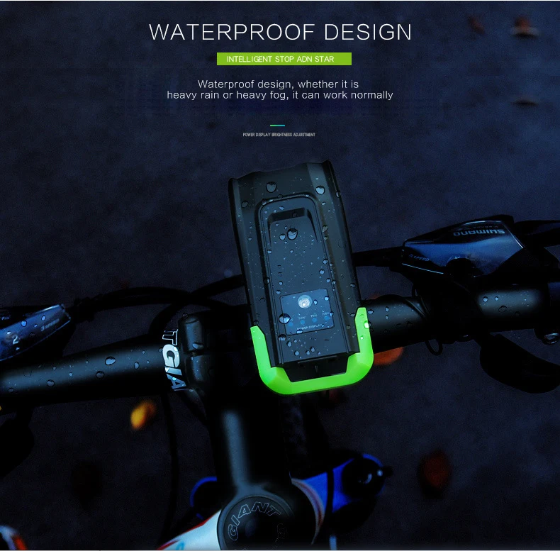 Top 4000mAh Smart Bicycle Front Light 120dB Horn USB Rechargeable MTB Road Bike LED Headlight Waterproof Touch Cycling FlashLight 6 Top 4000mAh Smart Bicycle Front Light 120dB Horn USB Rechargeable MTB Road Bike LED Headlight Waterproof Touch Cycling FlashLight 6