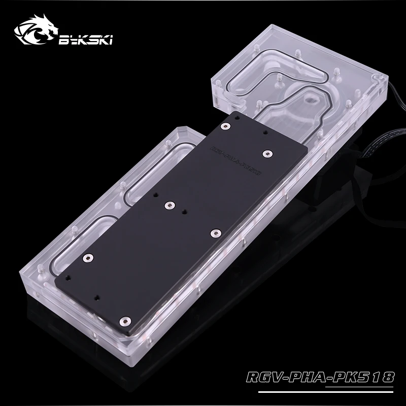 80% OFF  BYKSKI Acrylic Board Water Channel Solution use for Phanteks PK518(Evolv X) case / CPU GPU Block / 