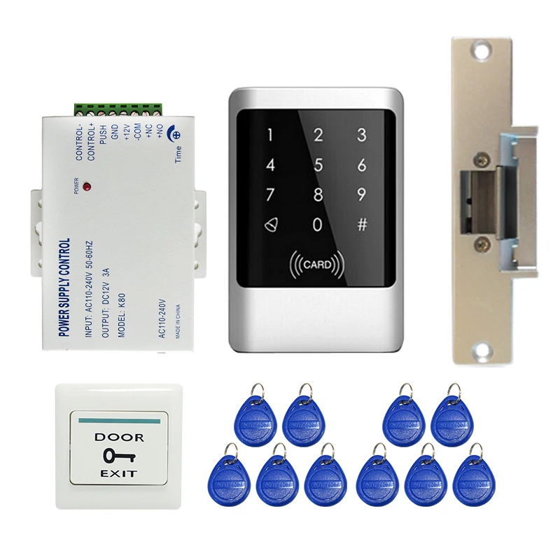 MILEVIEW DIY водонепроницаемый Rfid дверной комплект контроля доступа с электрическим