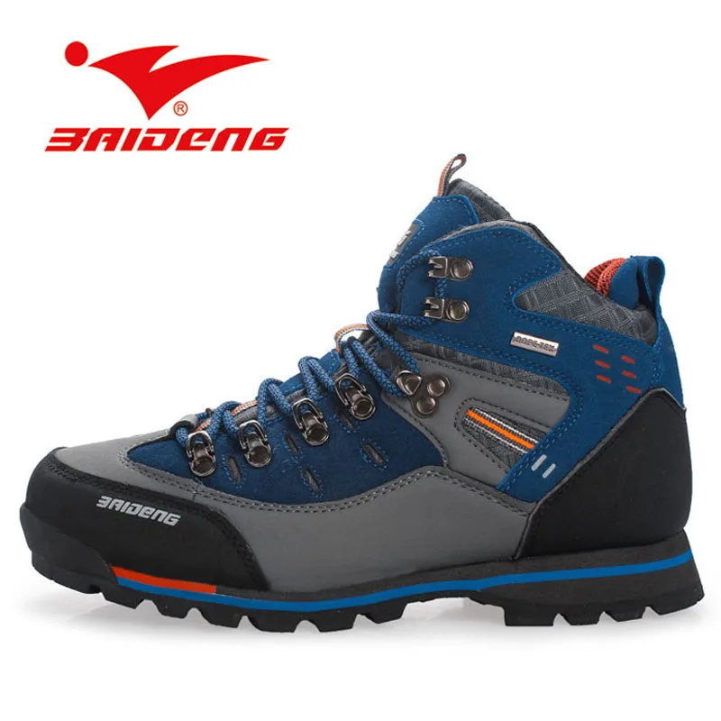 Breathable man Hiking boots Mens Outdoor waterproof Hiking boots Anti-skid Leather Climbing Boots hiking Shoes 40-45