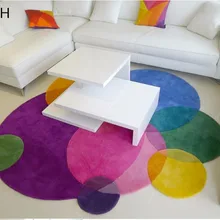 Градиентные радужные современные ковры ручной работы для гостиной, спальни, модный креативный журнальный столик, диван, индивидуальный трендовый ковер