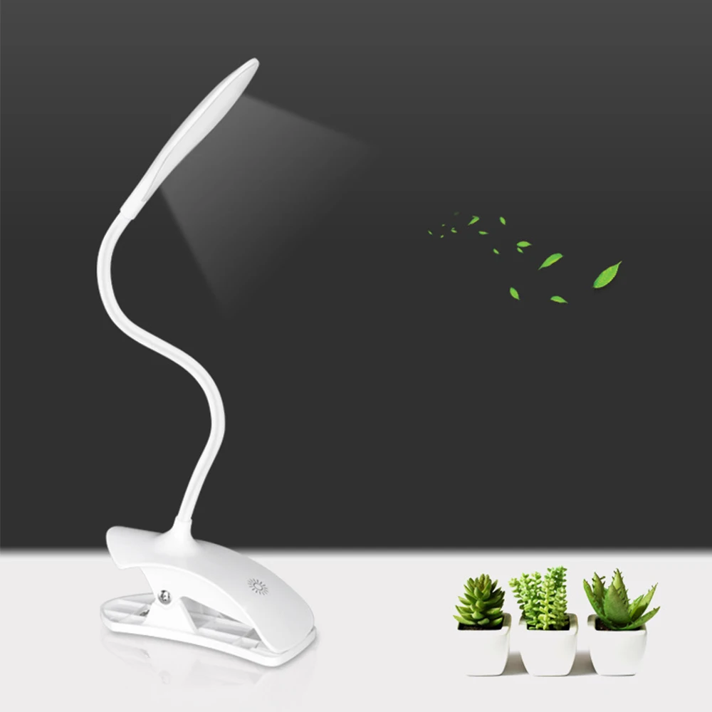 Lâmpada de Mesa Nível de Escurecimento Proteção para os Olhos Candeeiros de Mesa Luz de Leitura em Casa Levou Clipe Dimmer Toque Interruptor Led Deco Mangueira Flexível 3 12 High Quality Luzes e Iluminação