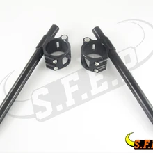 Мотоцикл CNC Сплит стояк клип на ручках для Ducati 748/749/916/996/998/999/848/1098/1198/черный