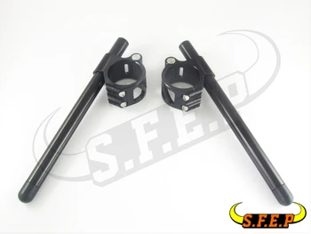 

Motorcycle CNC Split Riser Clip On Handle Bars For Ducati 748/749/916/996/998/999/848/1098/1198 Black