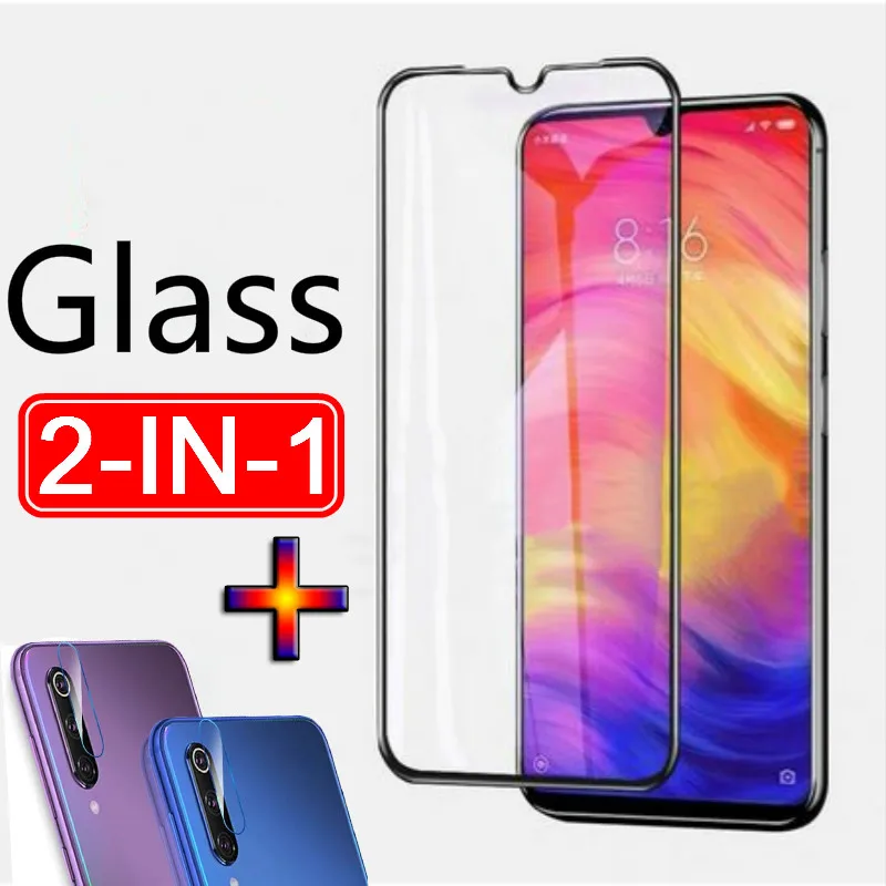 

2 in 1 Camera Tempered Glass For Xiaomi Mi 9T 5X A1 Redmi K20 Note 7 Pro 4X 9H HD Screen Protector For Redmi 7A 5plus Glass Film