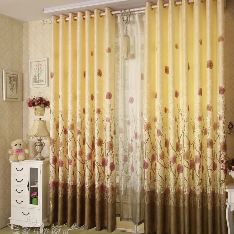 2017 New Curtains For Dining Living Bedroom Room Garden style bedhigh-grade jacquard custom clearance autumn | Дом и сад