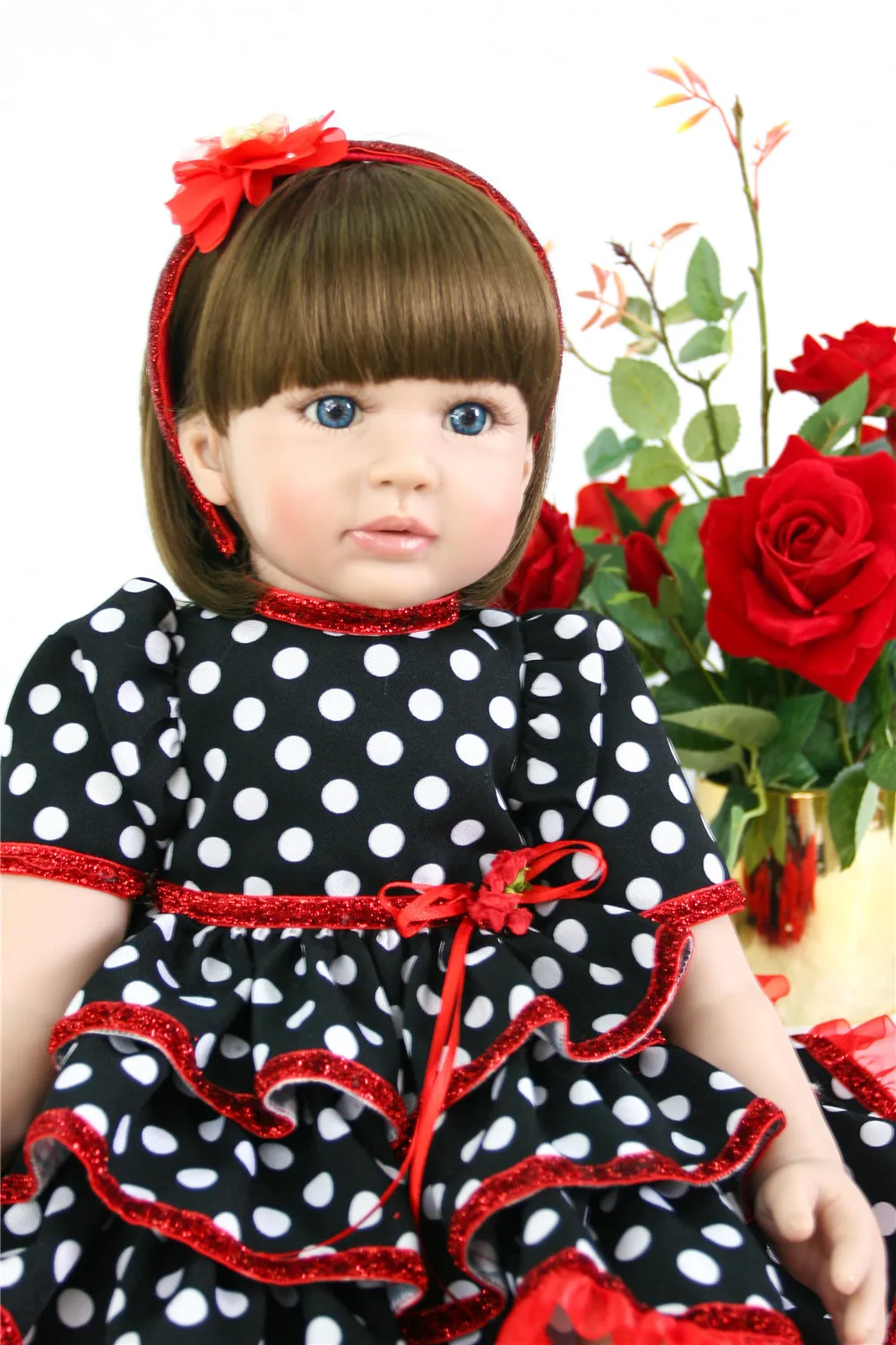 NPK лучший подарок для детей 60 см силиконовая кукла-младенец 24 дюймов настоящая кукла для маленьких девочек Reborn младенцев настоящие виниловые куклы для детей Juguet