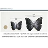 12Pcs Seven Solid colors Double layer 3D Butterfly Wall Sticker for wedding Home decoration Magnet Butterflies Fridge stickers ► Photo 2/6