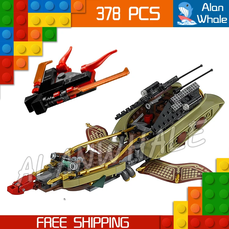 

378pcs Ninja New 10581 Destiny's Shadow DIY Model Building Blocks Gifts Children Toys Compatible with Lego