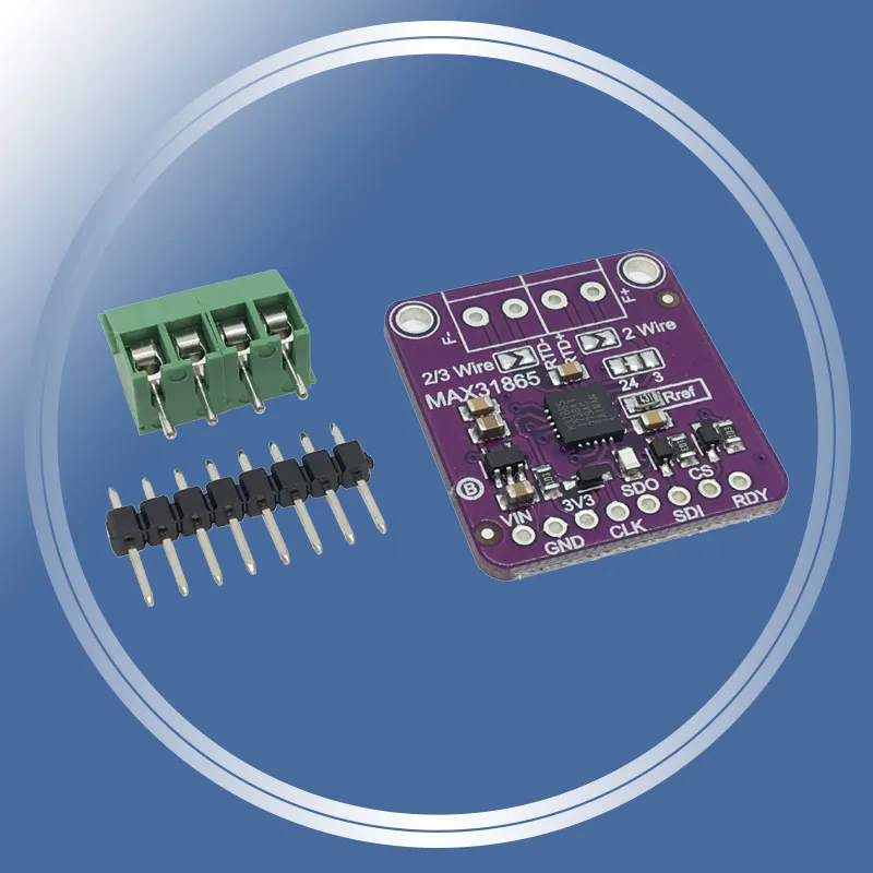 

MAX31865 PT100 to PT1000 RTD-to-Digital Converter Board Temperature Thermocouple Sensor Amplifier Module 3.3V/5V For Arduino