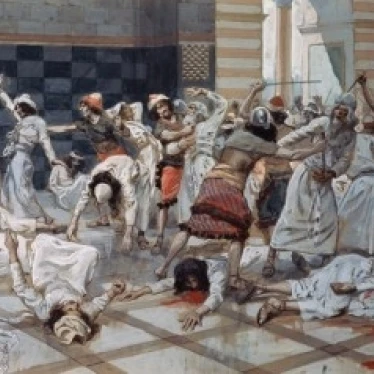 Saul Commands Doeg to Slay the Priests  James Tissot (1836-1902 French)  Jewish Museum  New York Poster Print (18 x 24)