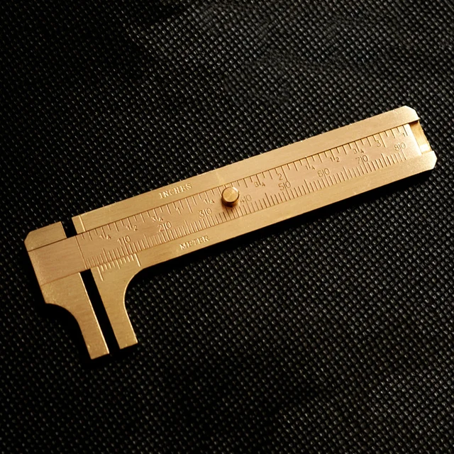 1PCS Brass caliper Portable mini vernier gauge Mini Brass Calipers Outdoor EDC tools 4 specifications