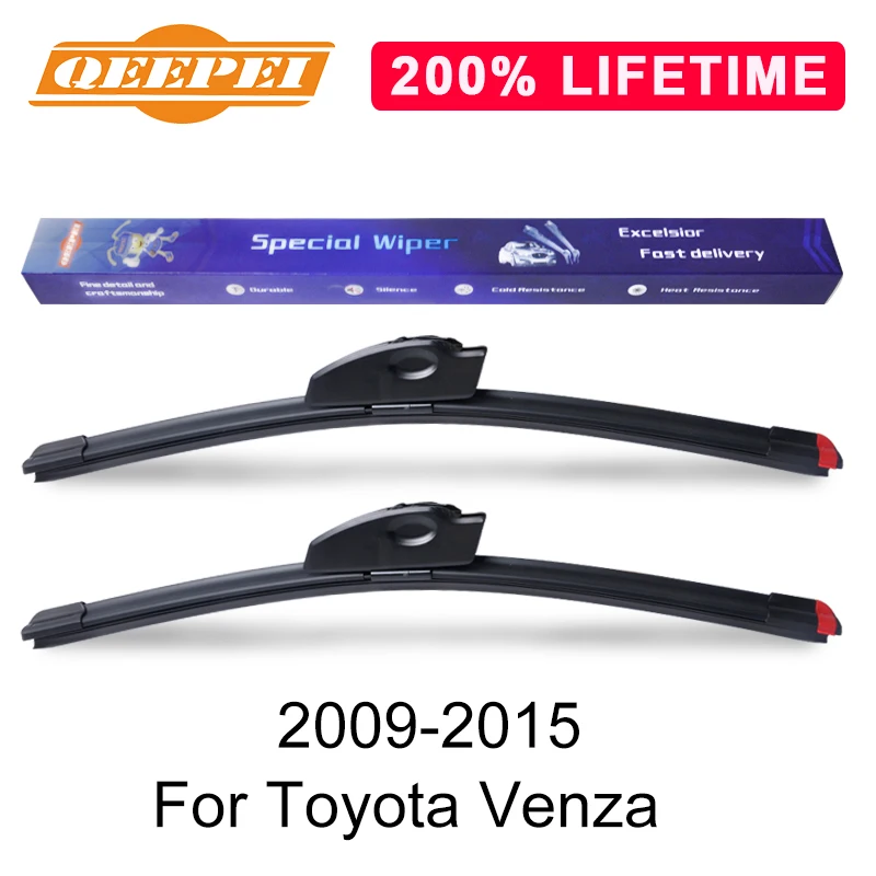 Сменная Щетка стеклоочистителя QEEPEI для Toyota Venza 2009-2015 силиконовая резина