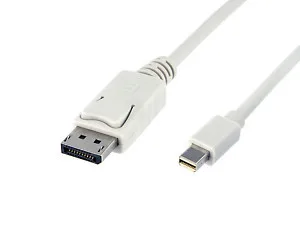 

Mini DisplayPort to DisplayPort 6ft Cable Convertor WHITE