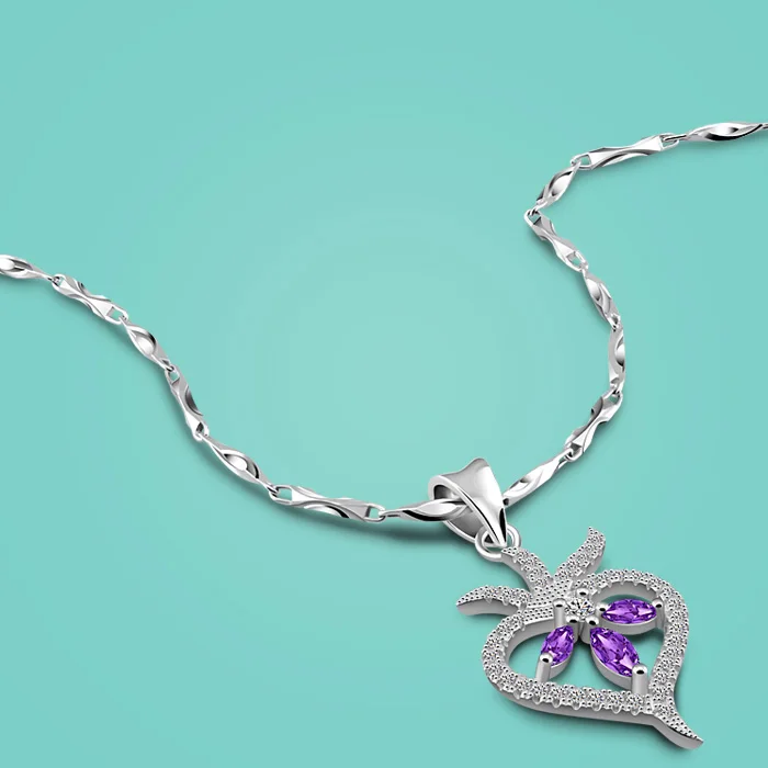 925 sterling silver necklace for women cute Onions pendant design lady