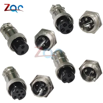 

1 set GX16 GX16-2/3/4/6 Pin Male & Female Diameter 16mm Wire Panel Connector GX16 Circular Connector Aviation Socket Plug