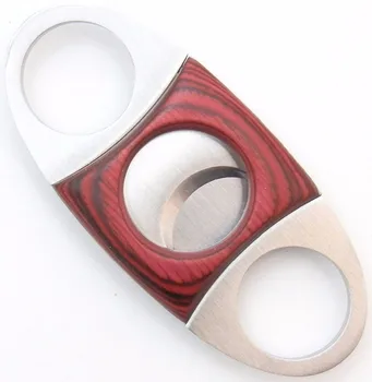 

New 1pcs COHIBA Guillotine Cigar Cutter - Mahogany Wood & Stainless Steel ((TYPE 2) )