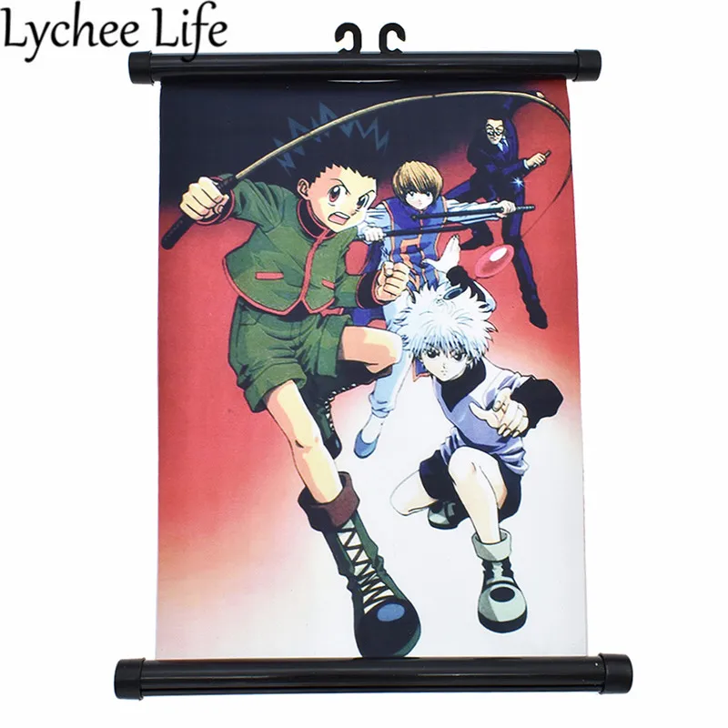 

HunterxHunter Animation Flat Poster Japan Style Cartoon Figure Scroll Painting Collection Modern Home Wall Decor