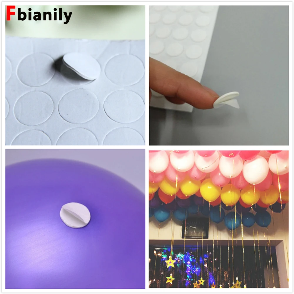 

Holiday supplies 100 Points Balloon Attachment Glue Dot Attach Balloons To Ceiling Birthday Party Wedding Supplies