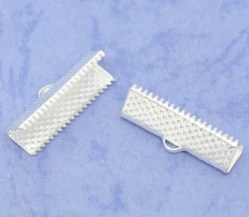 

Alloy Necklace Cord End Tips Briefcase silver color Plated Spot Pattern 22mm( 7/8") x 7.5mm( 2/8"), 20 PCs new