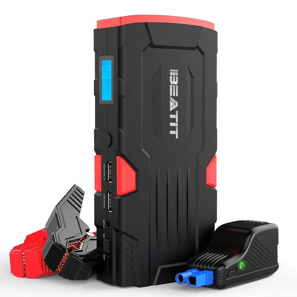 800A Peak 18000mAh 12V Portable Car Jump Starter (up to 7.5L Gas Or 5.5L Diesel) with Smart