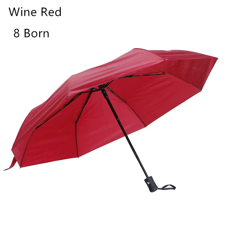 

Aprince 8 Bone Folding Pongee Umbrella Outdoor Wind Tri-Fold Advertising Gift Umbrella Ten Bone Automatic Umbrella Business