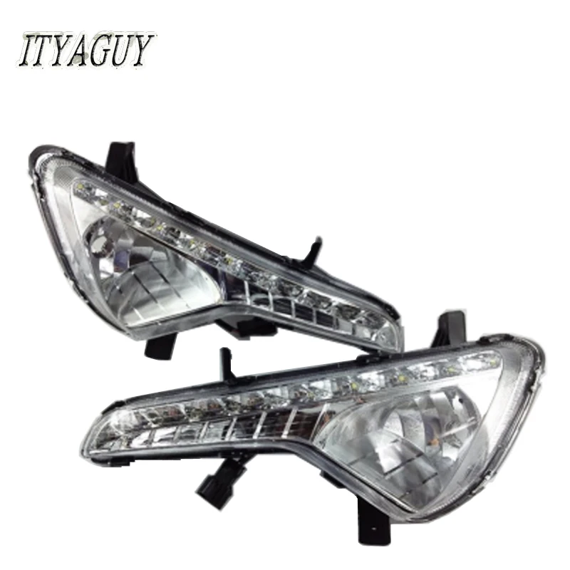 

2Pcs LED Daytime Running Light Driving Light DRL Fog Lamp Cover For KIAs Sportage DRL 2011 2012 2013 2014 Waterproof Daylights