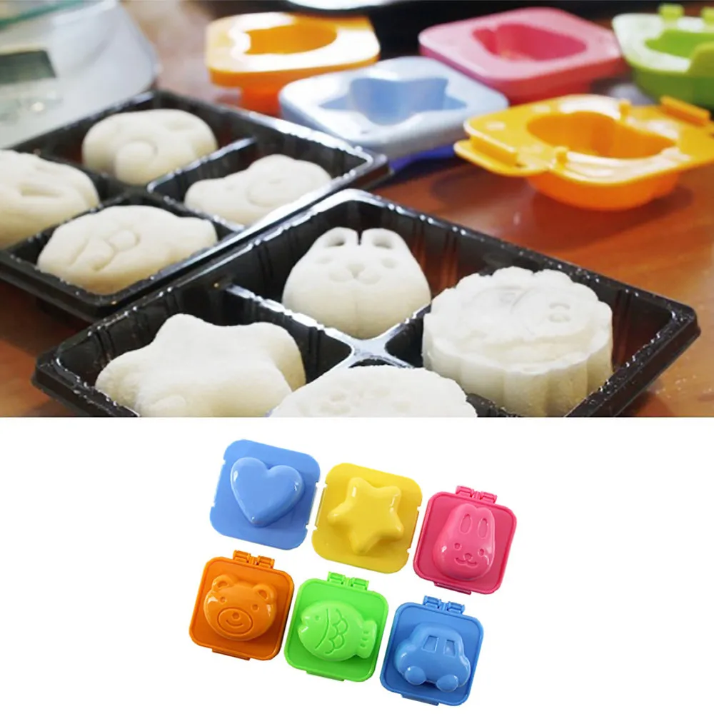 

Kids DIY Lunch Sandwich Toast Cookies Mold Cake Bread Biscuit Food Cutter Mould rice molds For Baby DIY Making Sushi Accessories