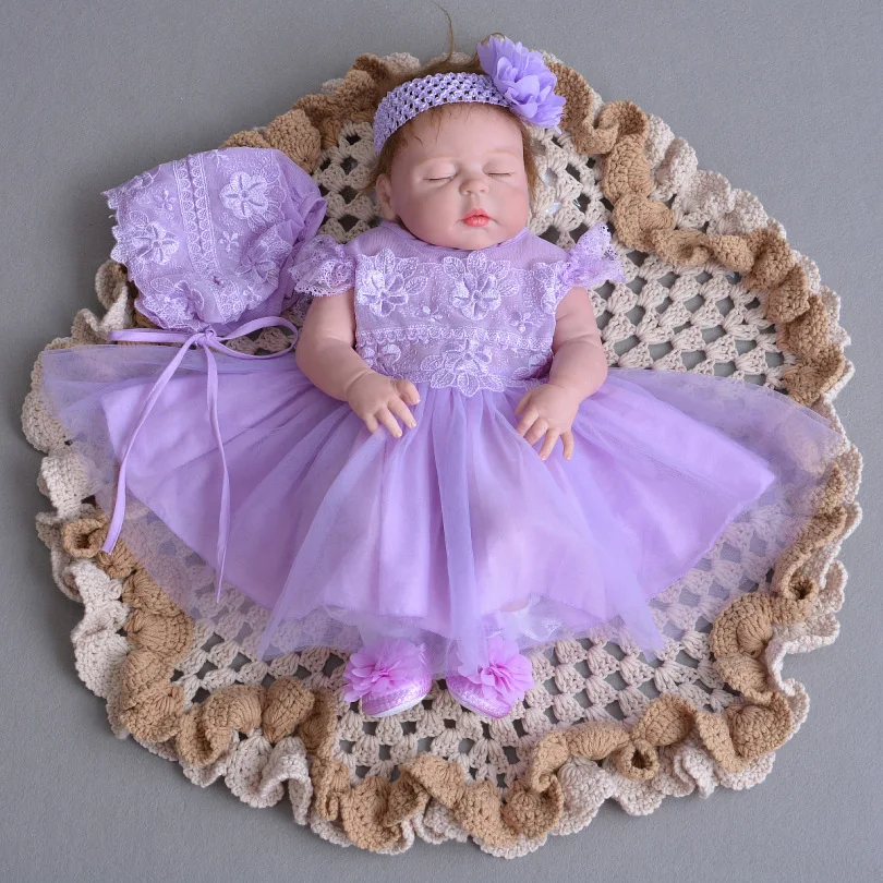 

55cm Full Silicone Reborn vinyl Realistic 23inch handmade high quality toy bebe alive Lovely Birthday Gift Present bathe bonecas