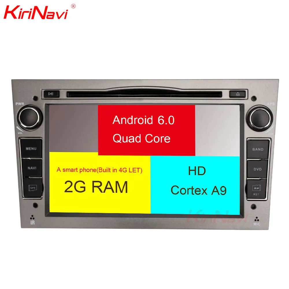 

KiriNavi Octa core 4G LET android 7 2 din car radio for Opel ANTARA VECTRA ZAFIRA CORSA MERIVA ASTRA GPS support 4K Video 4G
