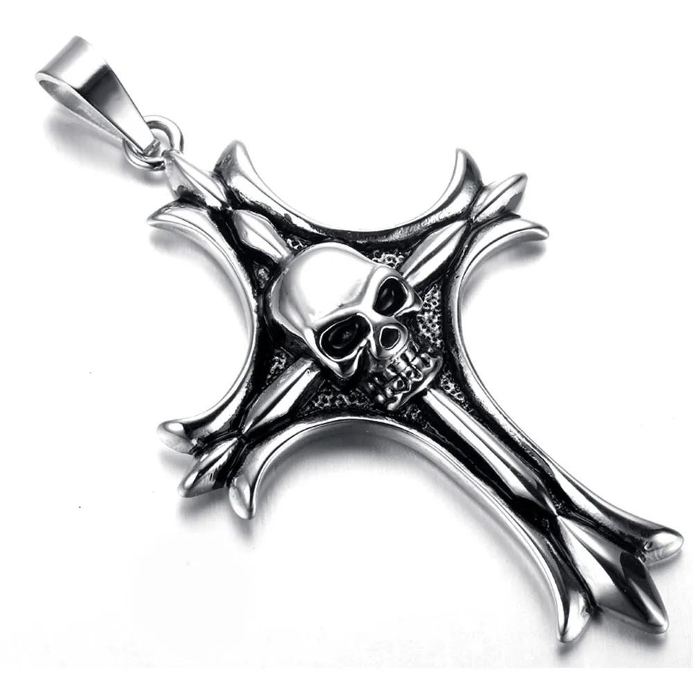 Buy Mens Gothic Biker Skull Motorcycle Stainless Steel