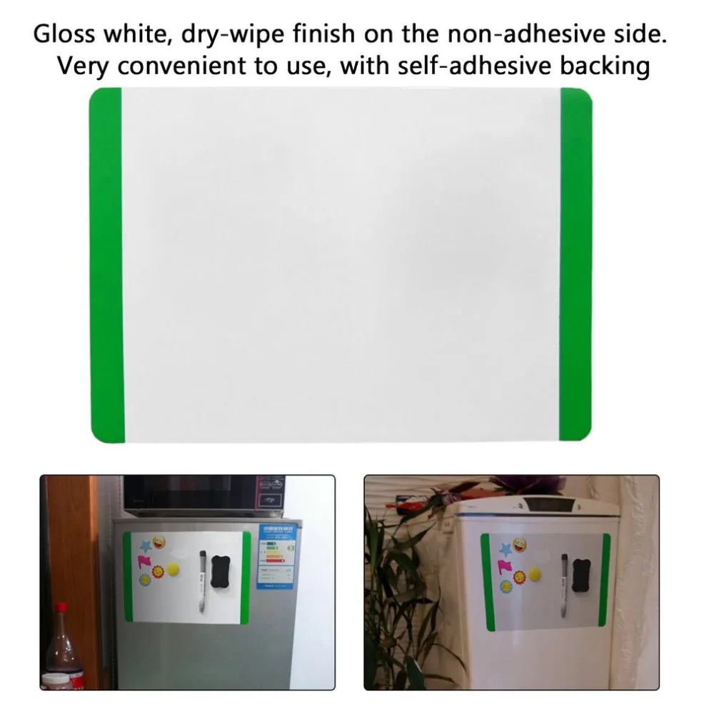 Acehe Водонепроницаемый доски мягкий маржа Гибкая мини Магнитная A4 доски домашнего офиса холодильник Блокнот заметок