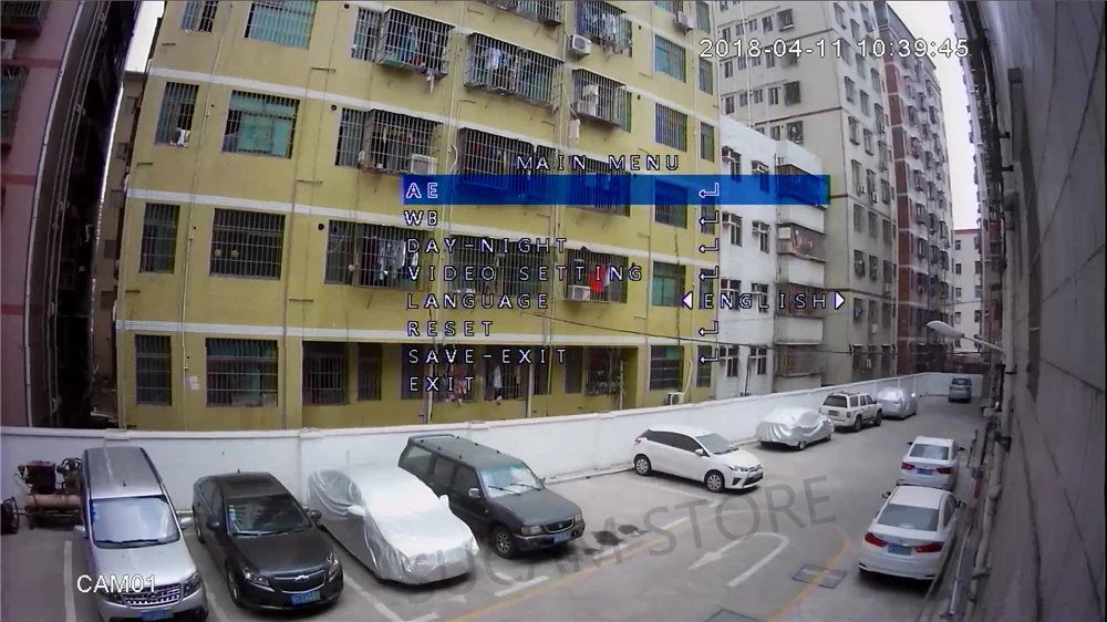 180 degree camera ahd