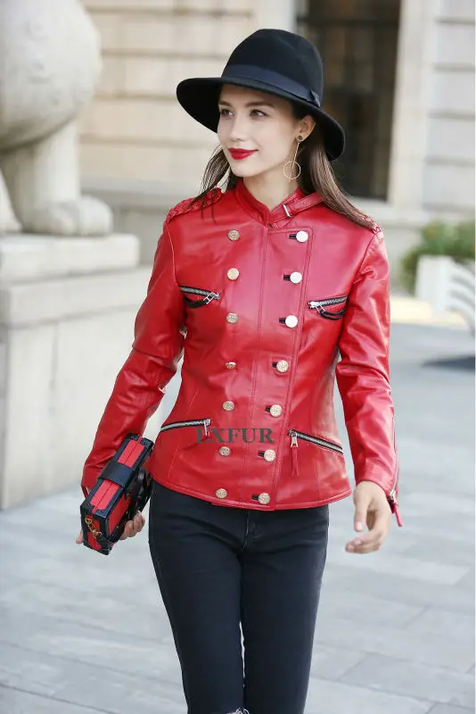 petite women's genuine leather coats & jackets