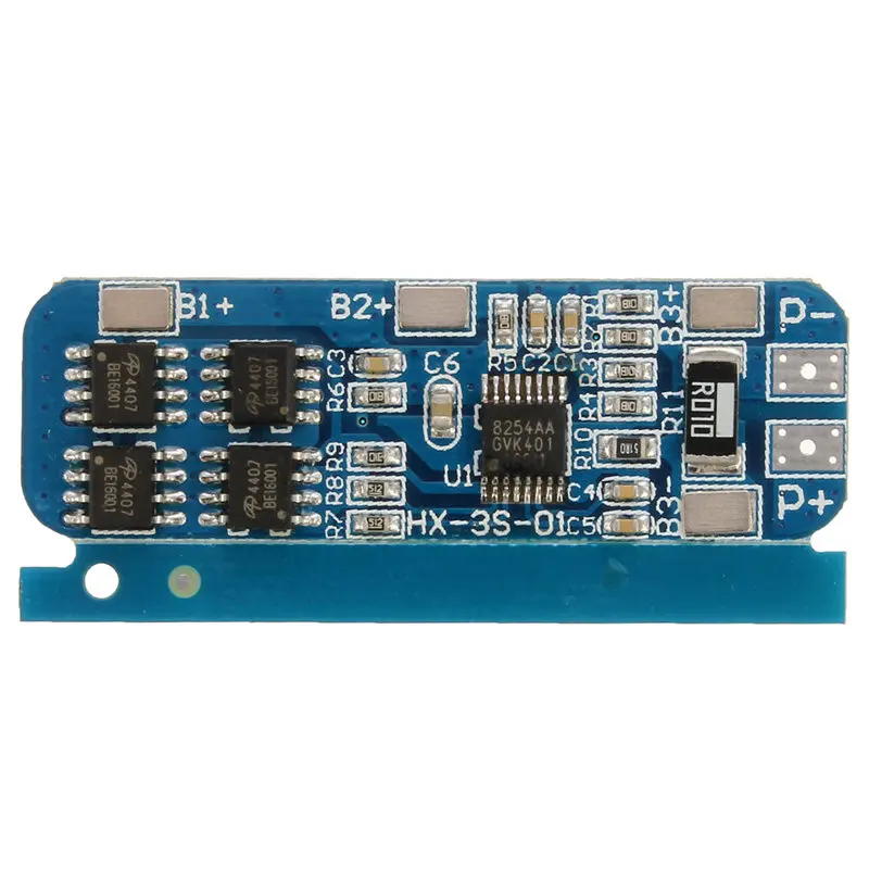 Новое поступление 50x21x1 мм 10A зарядное устройство BMS Защитная плата для упаковки 3 18650 литий-ионный элемент литиевой батареи оптовая цена
