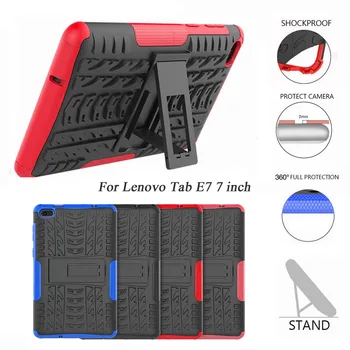 

Besegad Dual Layer Protective Case Shockproof Combo Skin Cover with Kickstand for Lenovo Tab E7 TabE7 TB-7104 7inch Tablet